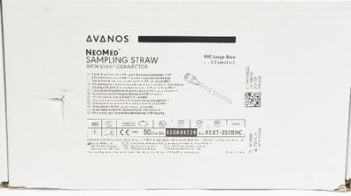 Avanos PEXT-3STBNC NeoMed Sampling Straw w/ENFit Connector 3inch - Box of 26